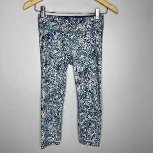 Athleta Girls Printed Chit Chat Tight Blue Print